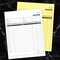 COSCO 2-Part Carbonless Invoice Book with Wrap-Around Cover, Consecutive Numbering, White/Canary, 50 Sets per Book